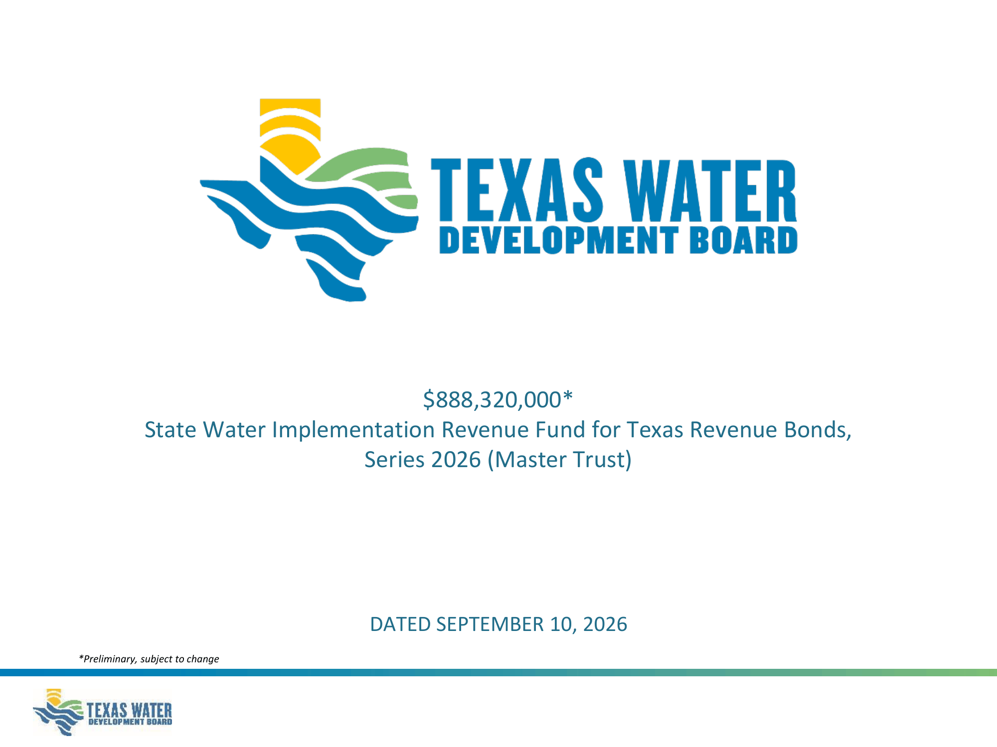 Roadshow for Texas Water Development Board