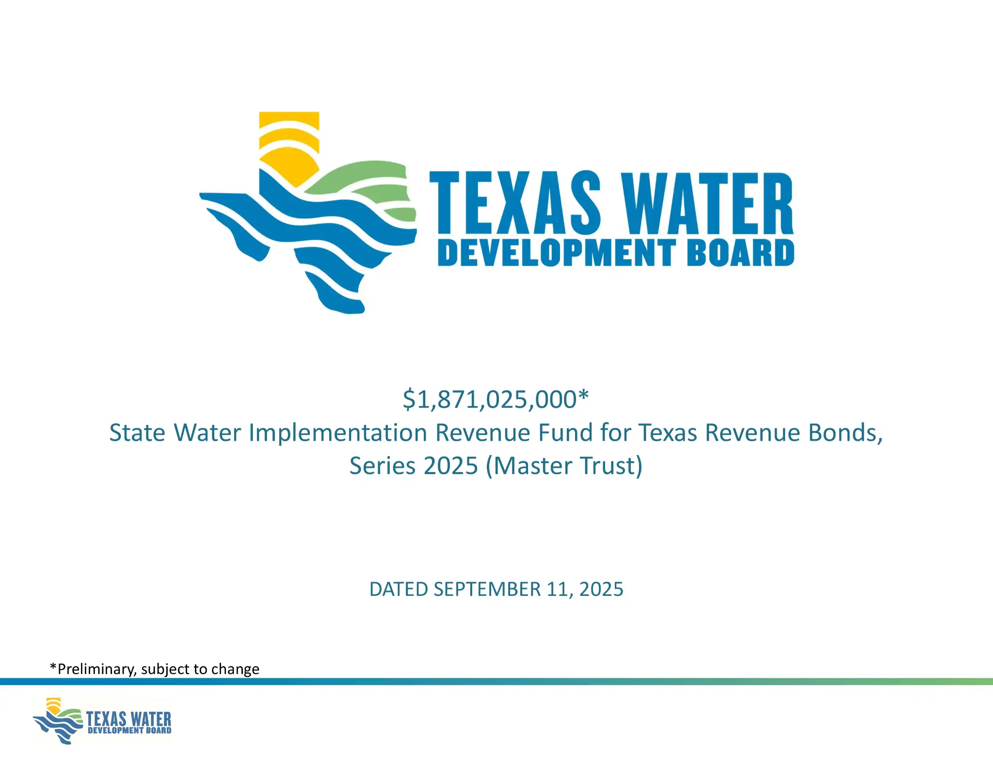 Roadshow for Texas Water Development Board