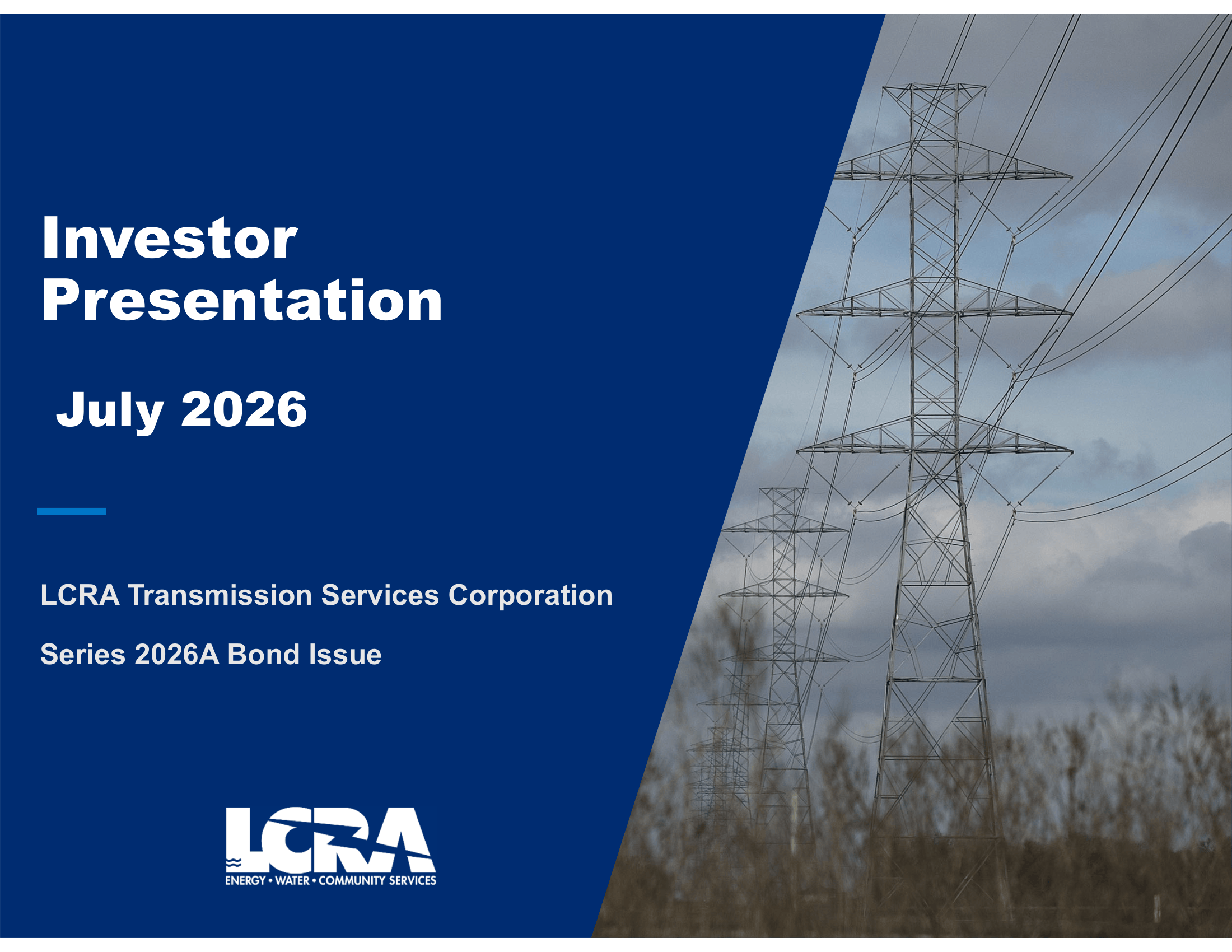 Roadshow for Transmission Services Corporation