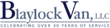 Logo for Blaylock Van.