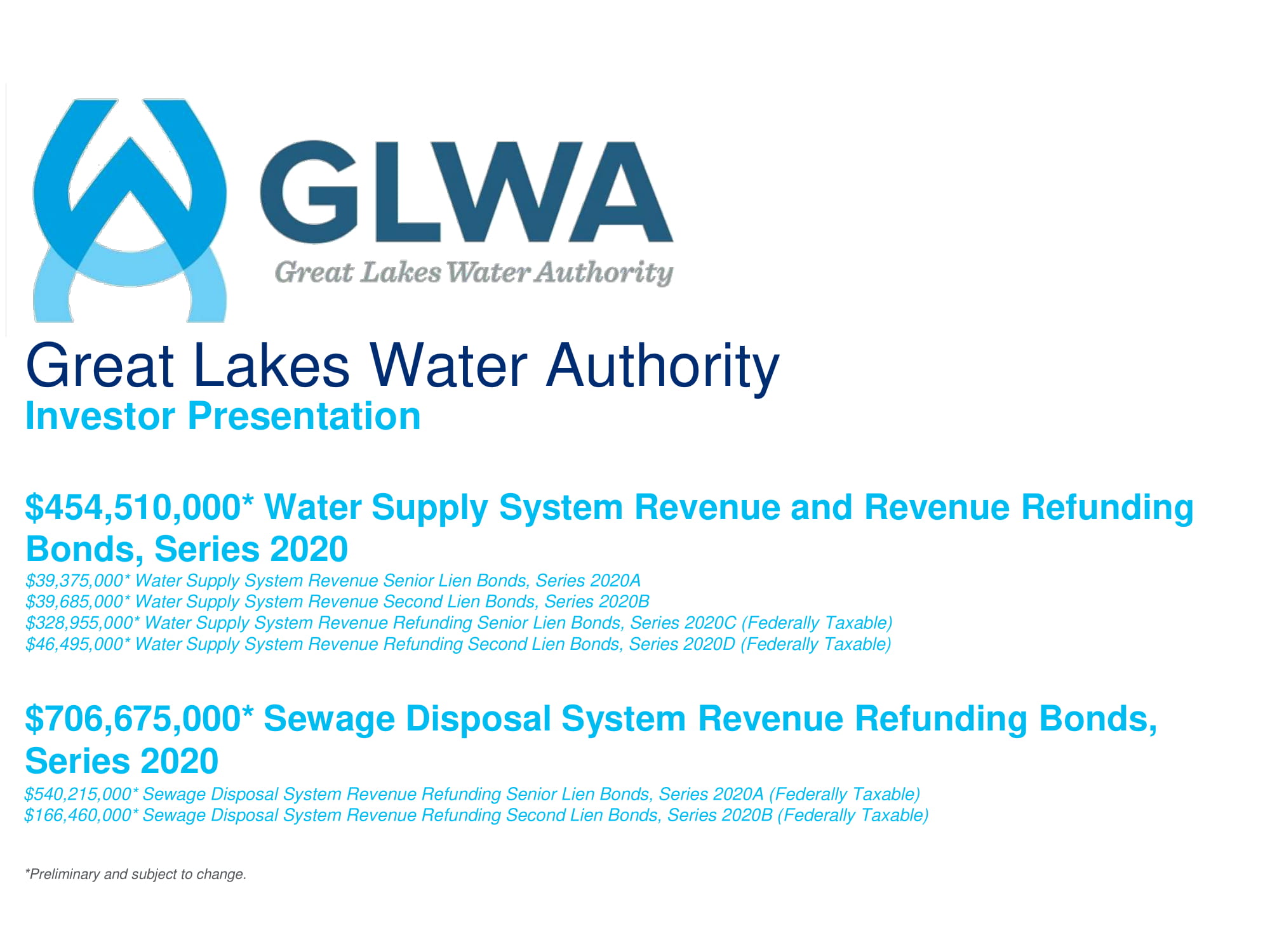 Bonds GLWA BondLink