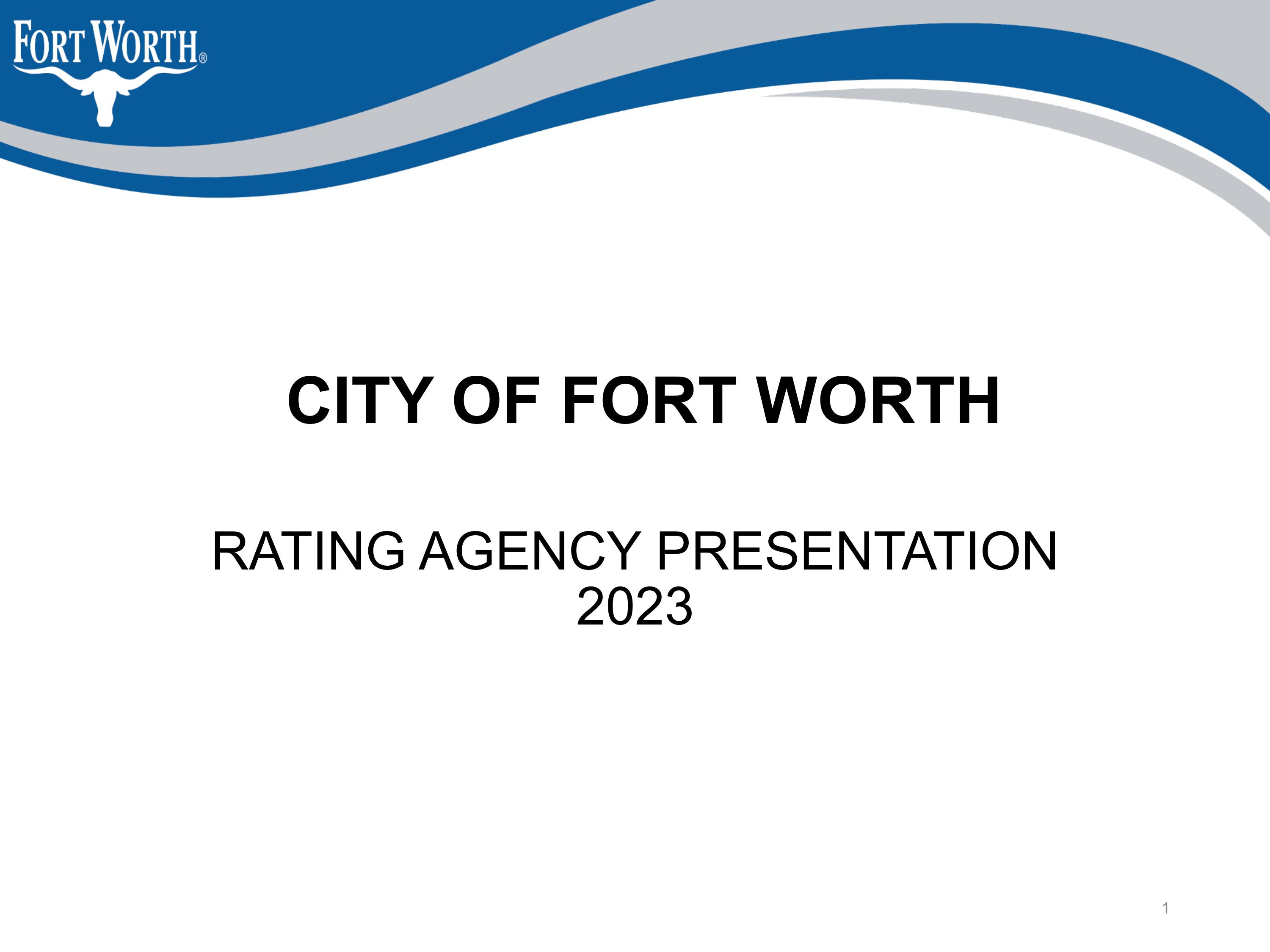 2023 Rating Agency Presentation