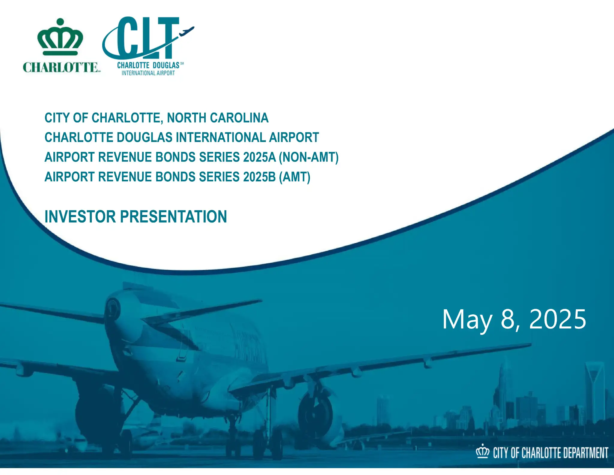 Roadshow for City of Charlotte Investor Relations