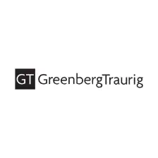 Logo for Greenberg Traurig, LLP.