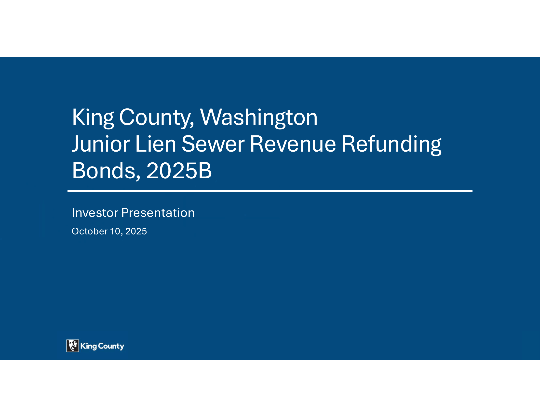 Roadshow for King County, Washington