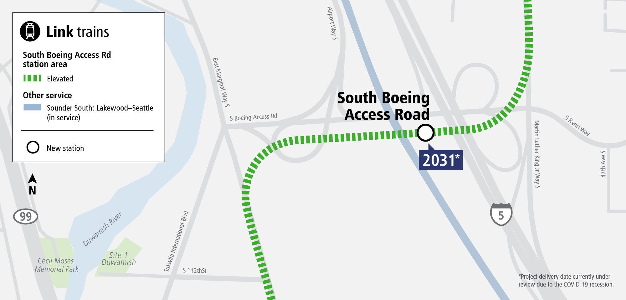 Preview photo for S Boeing Access Rd Infill Station.