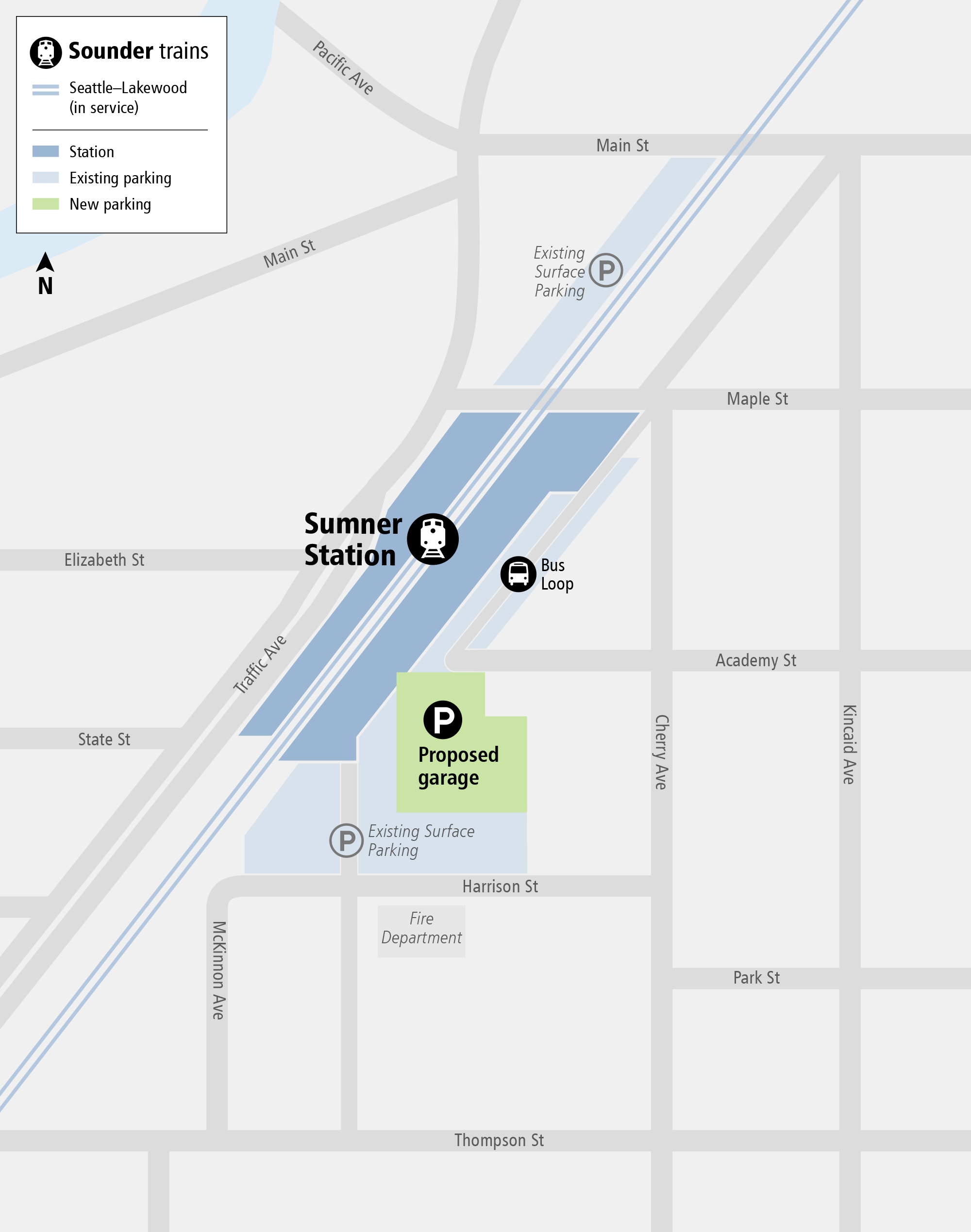 Preview photo for Sumner Station Parking and Access Improvements.