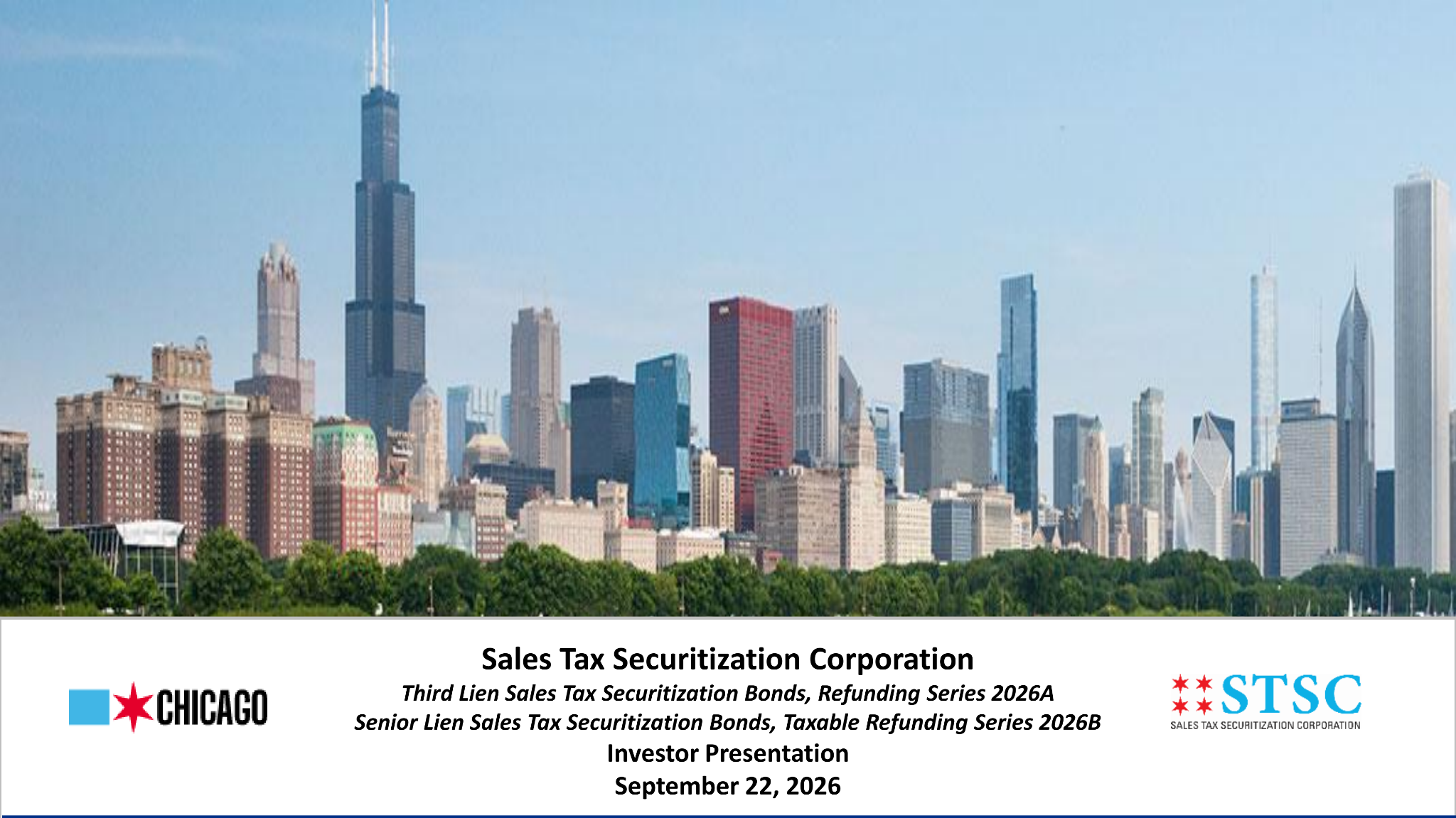 Roadshow for Sales Tax Securitization Corporation