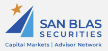 Logo for San Blas Securities.