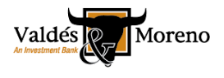 Logo for Valdés & Moreno Inc..