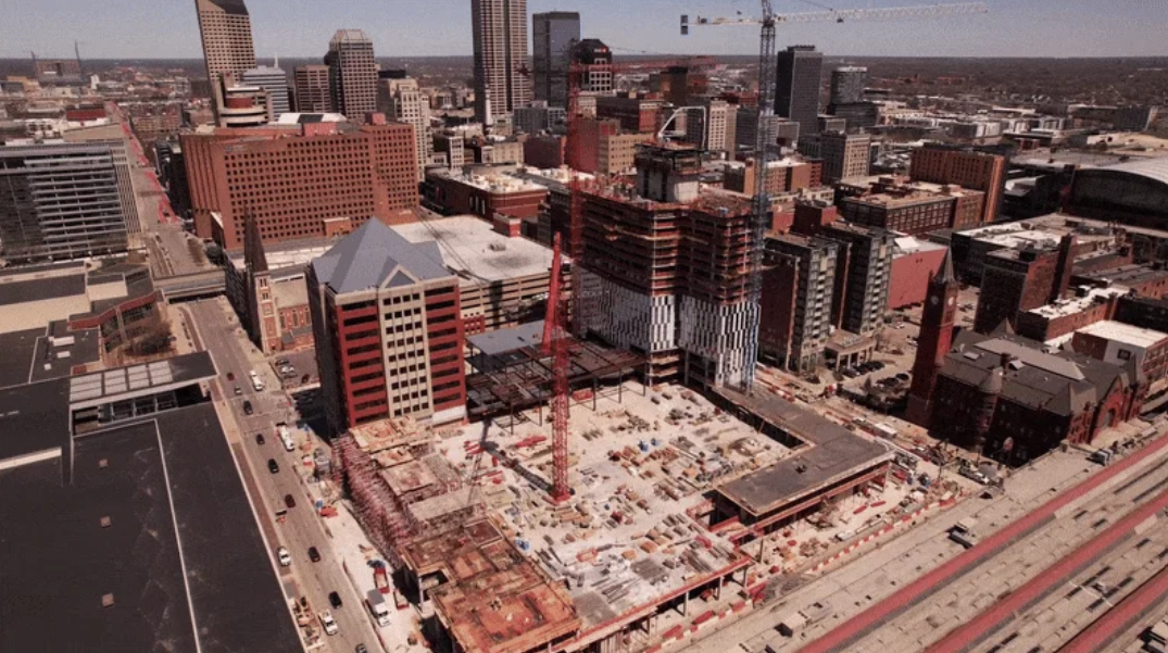 Downtown is getting another building in its skyline. Courtesy of Visit Indy