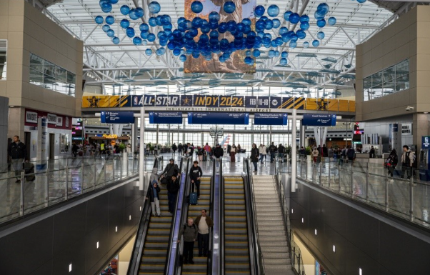 Indianapolis International Airport during All-Star-Weekend