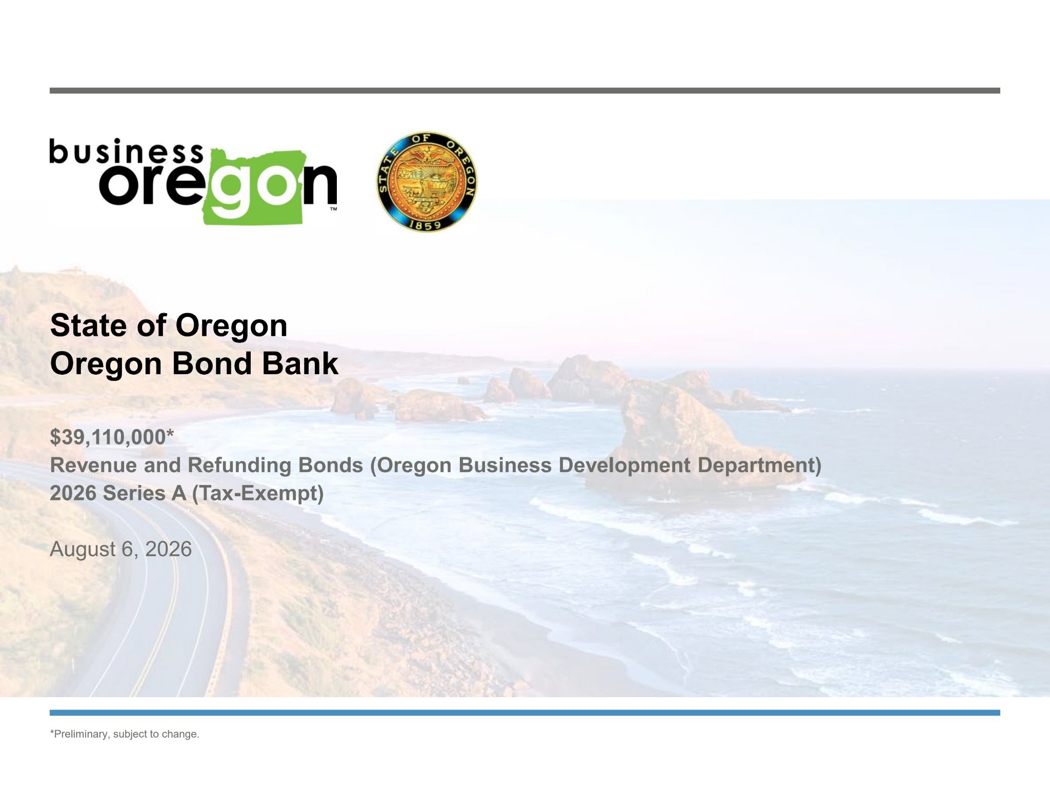 Roadshow for State of Oregon