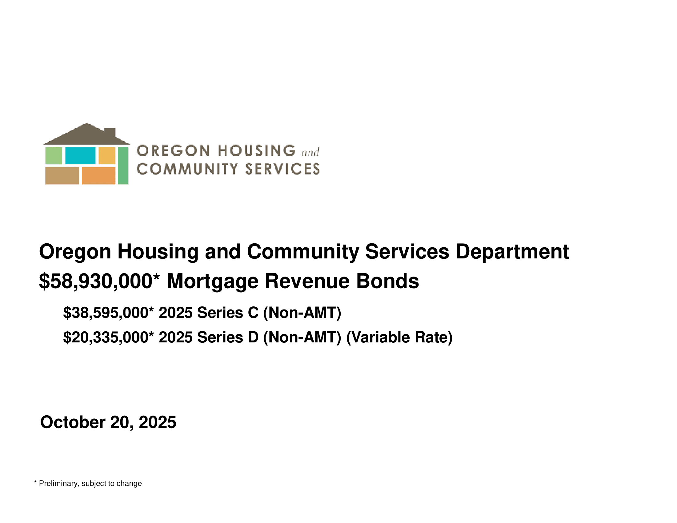 Roadshow for State of Oregon