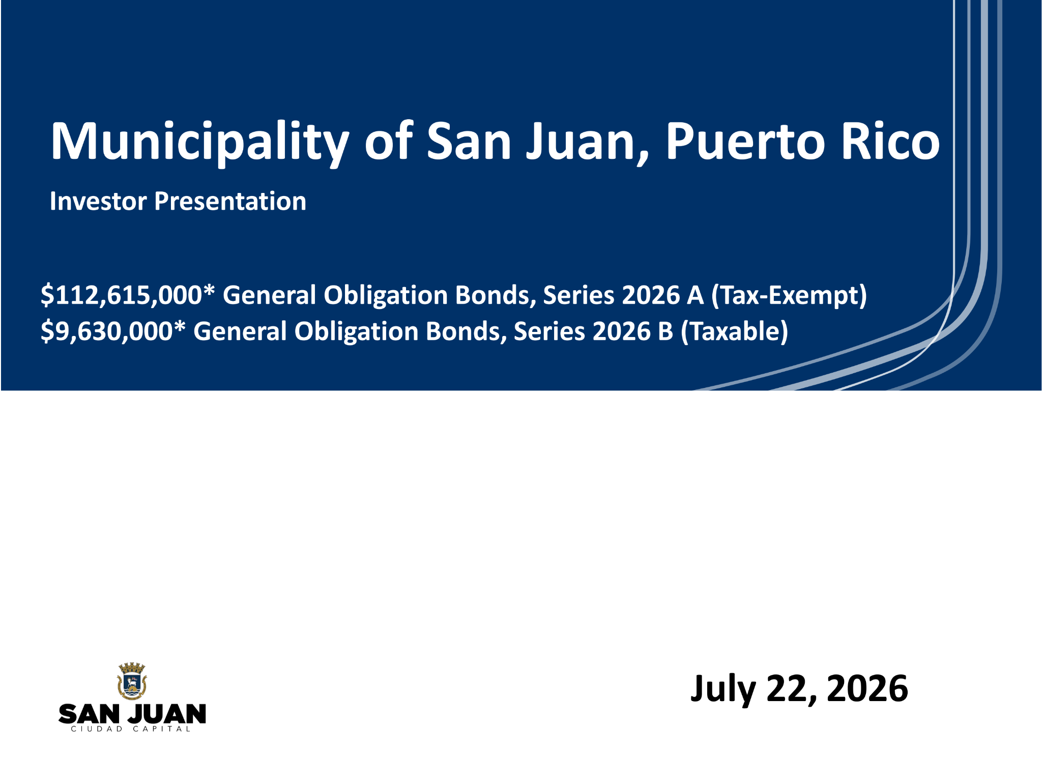 Roadshow for Puerto Rico Fiscal Agency and Financial Advisory Authority