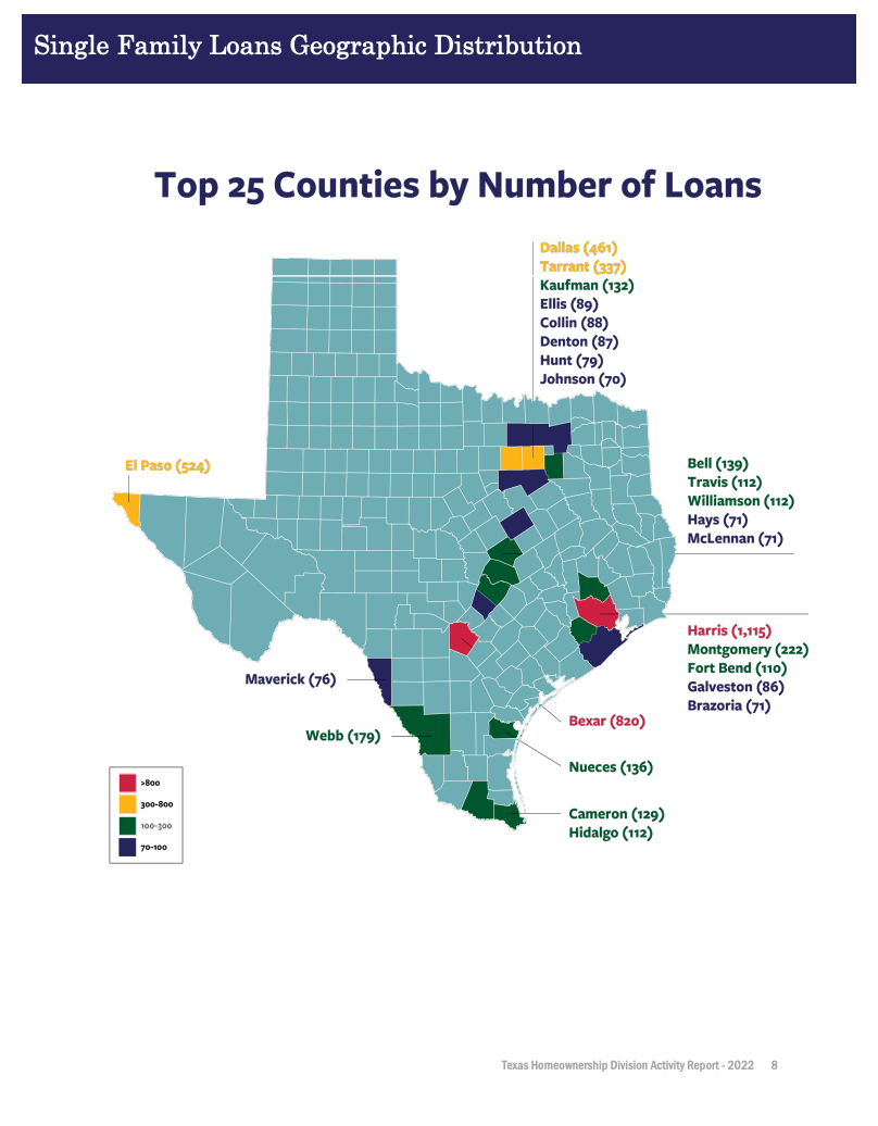 Single Family Loans Geographic Distribution 