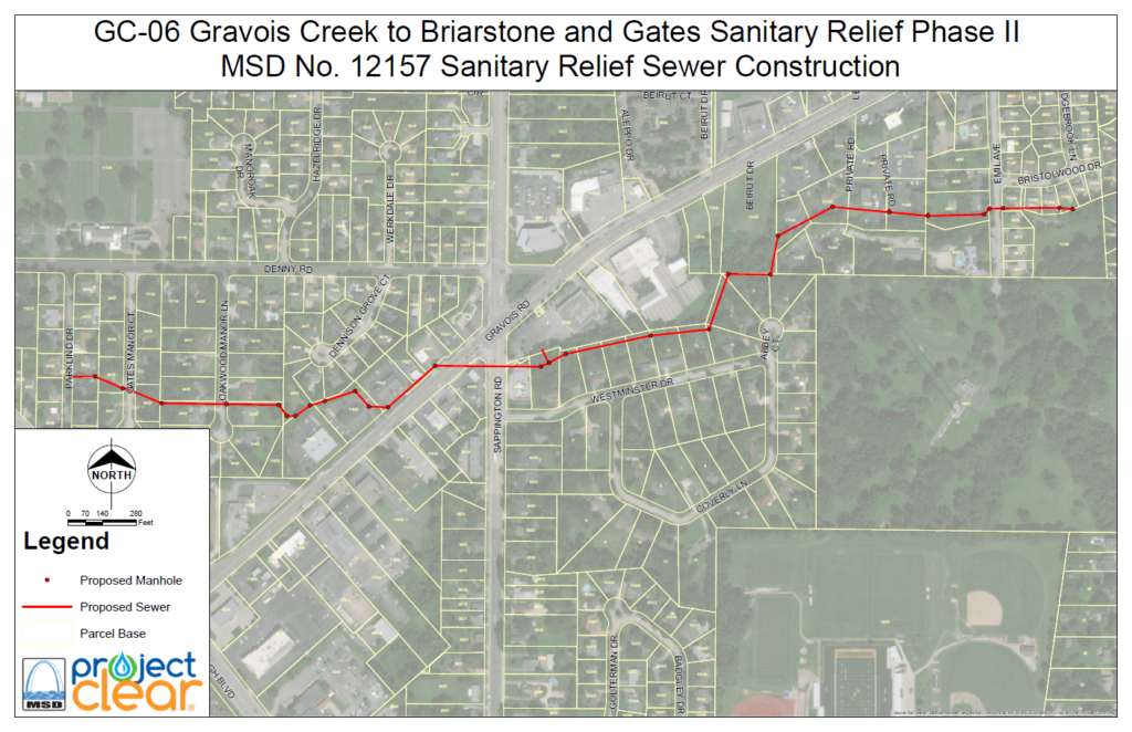 Preview photo for GC-06 Gravois Creek Sanitary Relief Phase II.