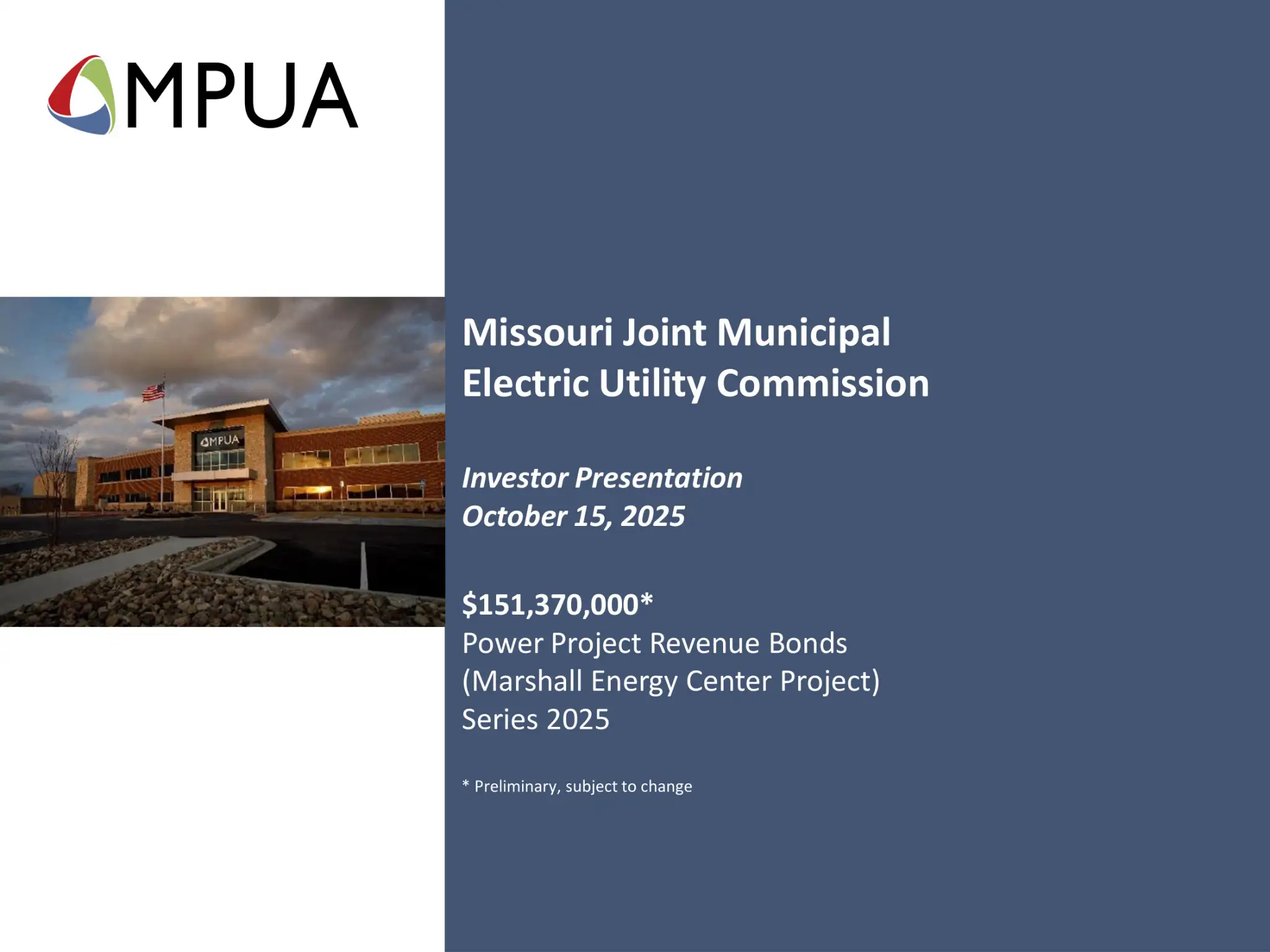 Roadshow for Missouri Public Utility Alliance