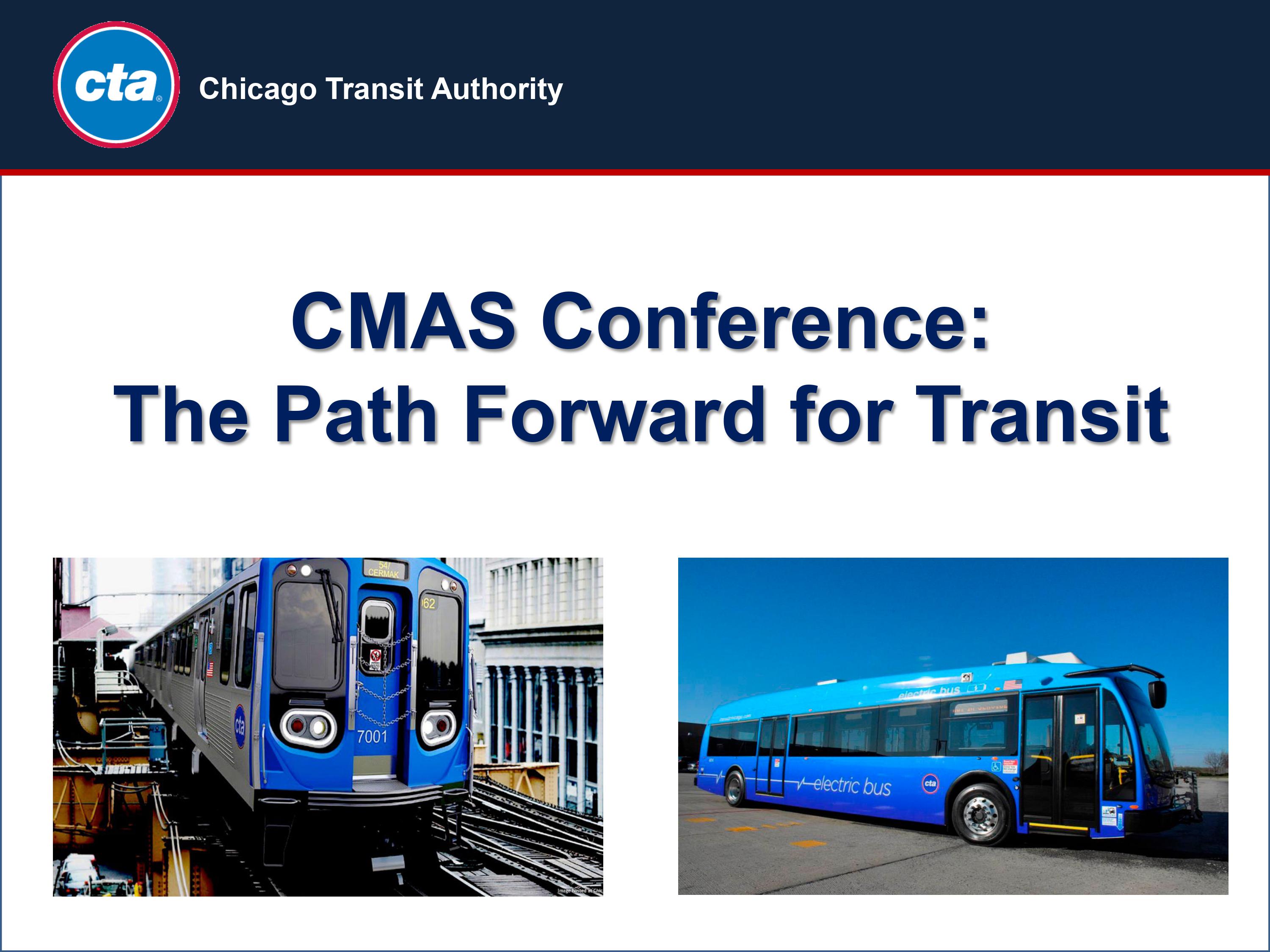 CMAS Conference:  The Path Forward for Transit