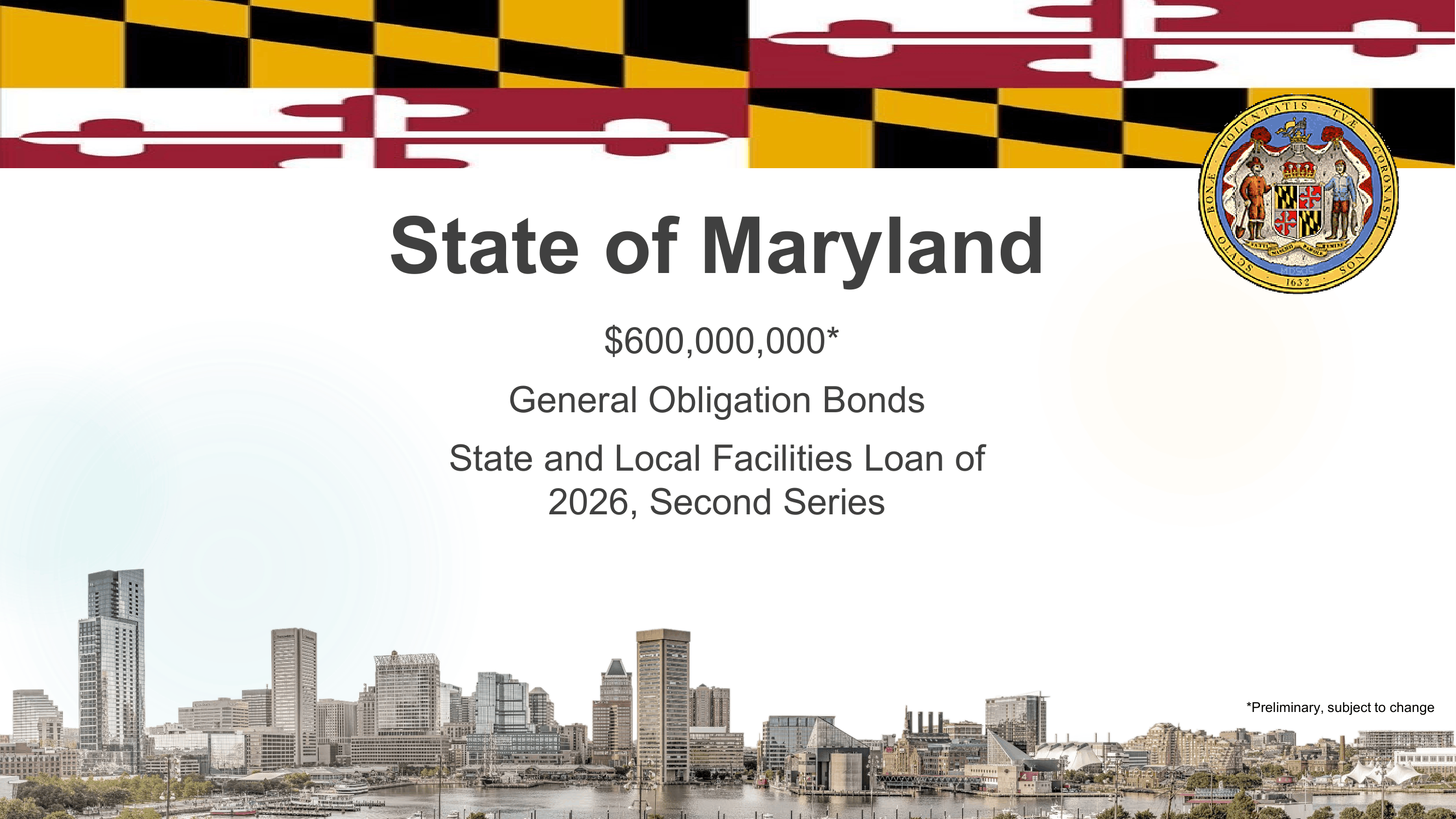 Roadshow for State of Maryland