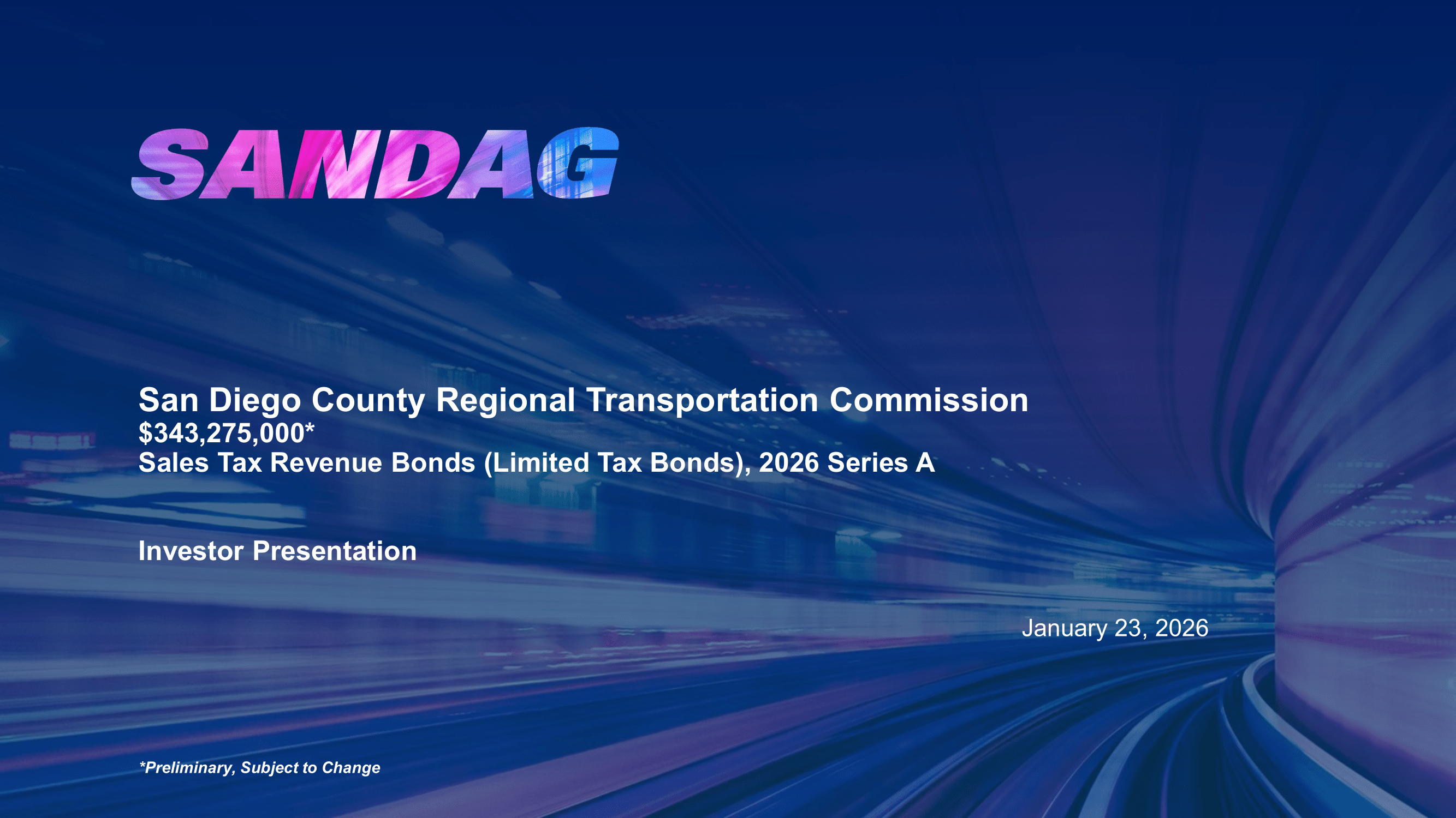 Roadshow for San Diego Association of Governments